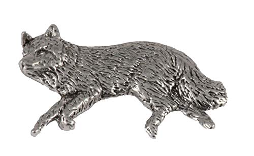 Antique Pewter Fox Body Pin M045