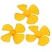 sourcing map 3pcs plástico 4 paletas propulsor 100mm Dia Color Amarillo para DIY RC Barco Aeroplano Juguete