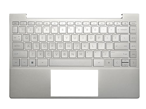 Laptop US Keyboard Compatible for HP Envy 13-BA 13T-BA TPN-C145 13-BA1063CL 13-BA1071CL 13-BA1085CL 13-BA1095CL Backlit Silver Palmrest Upper Cover L96801-001 AM2V5000570