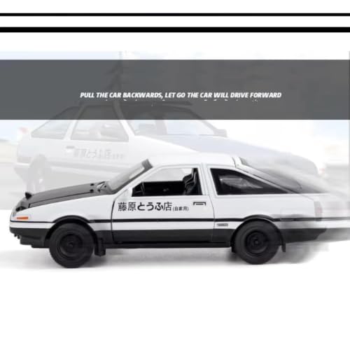 Image of Mashes AE86 1:32 Scale Metal Diecast Model with Pull Back Action, LED Lights, Sound & Openable Doors, Premium JDM Sports Car Collectible for Kids, Boys, Girls, Car Enthusiasts & Collectors