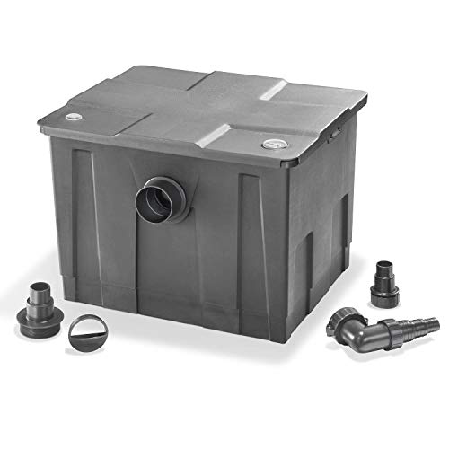 Pond Filter ES350 Biofilter Max. 8000 L/H Flow for Ponds up to Max. 12000 Litre Various Filtermaterialien External Filter Garden Pond Esotec 101090