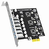 GLOTRENDS U6A2C 8ポート (2 x Type-C+ 6 x Type-A) USB 3.0 5Gbps PCIe拡張カード、Intel、AMD、ARMプラットフォーム用、WindowsおよびLinux対応 (Mac OS非対応)