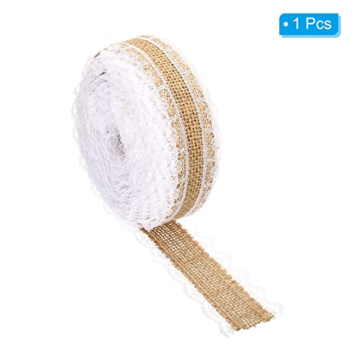 PATIKIL 1" Wide 11 Yards Burlap Fabric Ribbon - Image 3