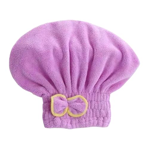 DRAGONRUN 1PC Microfibre Hair Towels Hair Towel Turban Towel with Bowknot Hair Turban Kids Super Absorbent Towels for Women