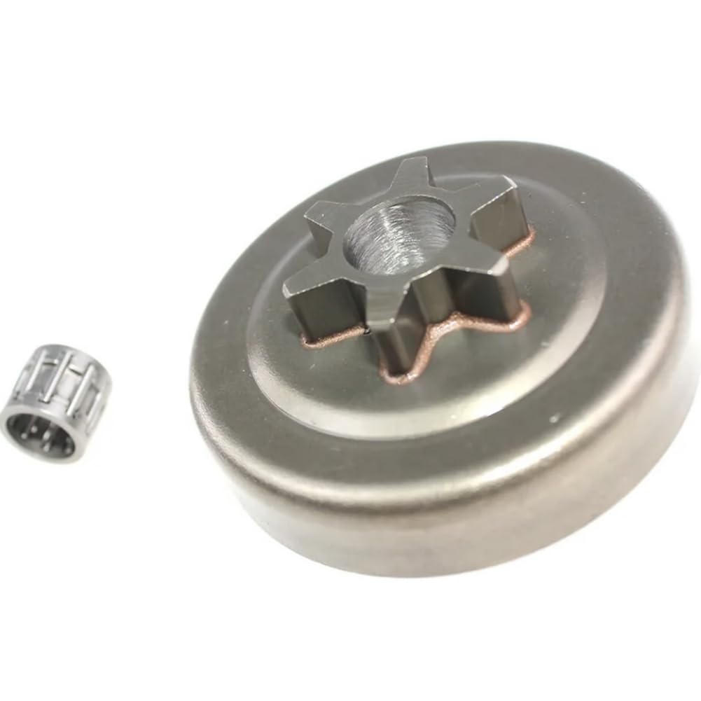 Piñón Recto 6T Rodamiento de Agujas 175-005-39133 Compatible con KIORITZ CS-3500 CS-350TES CS350WES Tambor de Embrague de Motosierra de 14 Pulgadas