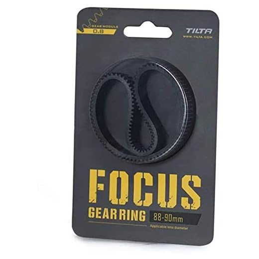 Tilta Seamless Focus Gear Ring (81mm-83mm) Compatible with Sony, Canon, Sigma, Tokina, Nikon. Fujifilm, Panasonic, Olympus, DU, Zeiss Lenses | TA-FGR 0.8 MOD
