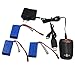 Blomiky 3 Pack 7.4V 850mAh 6.29Wh 25C Lipo Battery with JST Plug and Charger for V912 V333 V262 V353 Quadcopter 7.4V 850mAH 3