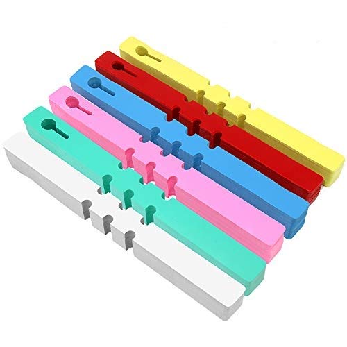 120 Pcs 6 Colors Plastic Plant Labels Plant Hanging Tree Tags Nursery Garden Lables Tags Large Writing Surface,2x20cm