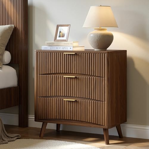Image of Evermagin 31.5 inch W Oversized Nightstands Set of 2 with 3 Drawers