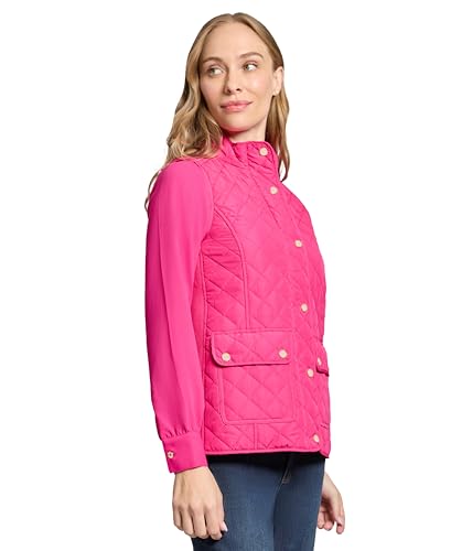 Jones New York Women's Quilted Patch Pocket Vest W/Snaps & Zipp2