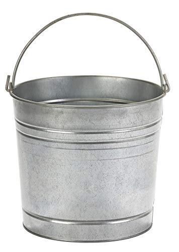 Little Giant Galvanized Dairy Pail (10 Quart) Metal Utility Bucket with Handle for Gardening & Farming (Item No. GP10)