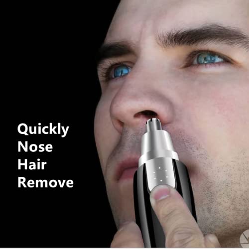 Ear And Nose Hair Trimmer Clipper - Painless Eyebrow Facial Hair Trimmer For Men Women, Battery-Operated And Waterproof Cutter Easy Cleaning(Black) #TOP3