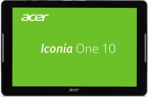Acer Iconia One 10 (B3-A30) 25,7 cm (10,1 Zoll HD Touch IPS) Media Tablet (1,3 GHz Quad-Core, 16 GB, 1 GB RAM, GPS, Bluetooth, MicroSD, MicroUSB, WLAN, Android 6.0, Multi-Touch) schwarz