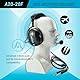 AIRVOICE Aviation Headset mit Geräuschunterdrückungsfunktion, Headset für Piloten mit bequemen Ohrpolstern und flexiblem Mikrofon, PNR Luftfahrt-Headset für Piloten mit Tragetasche