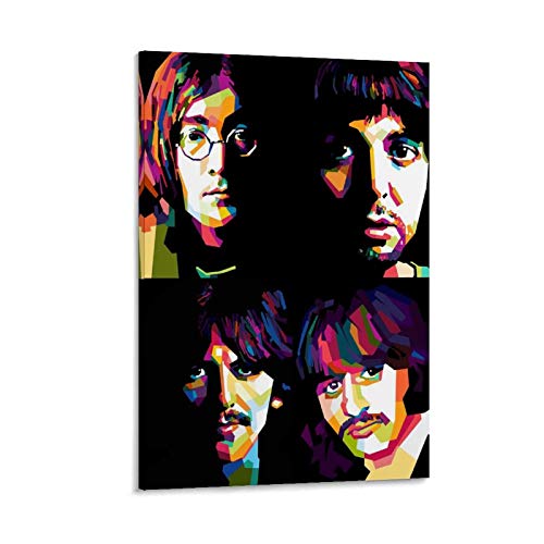 GUCII Poster décoratif The Beatles WPAP – 60 x 90 cm - Les Beatles, Paul McCartney, John Lennon, RIngo Starr, George Harrison GUCII Poster décoratif The Beatles WPAP - 60 x 90 cm