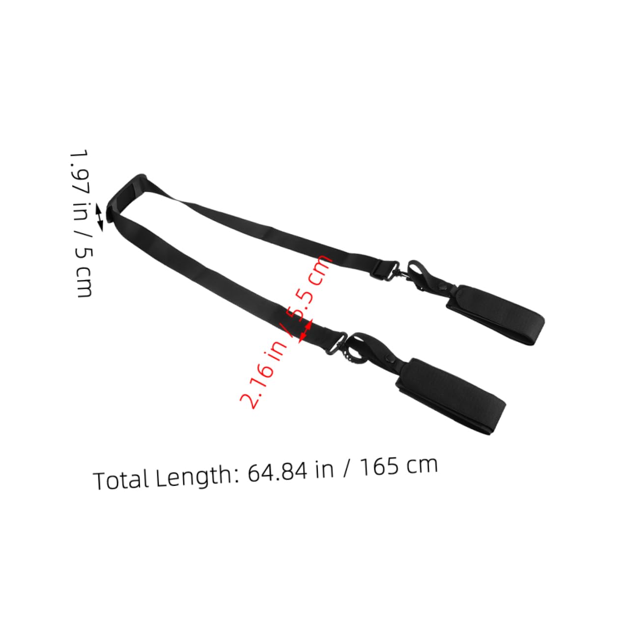 Happyyami Adjustable Ski Shoulder Carrier Ski Harness Accessories Easy Carrying for Snowboard Teen-Friendly