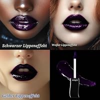 DE'LANCI Lila Gothic Lip Gloss – Langlebig,Wasserfest und nicht klebrig | Feuchtigkeitsspendender, hochpigmentierter Veganes Lippen-Gloss für Auffälliges Cosplay,Vampir und Halloween Make-up #06 – Ansicht 4