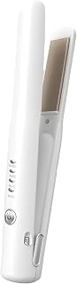 Cordless Hair Straightener, 2 in 1 Portable Mini Flat Iron with Ceramic Plate, Type-C Rechargeable, 4 Level Adjustable Temperature, 30 s Fast Heating, Hair Straightener for Travel