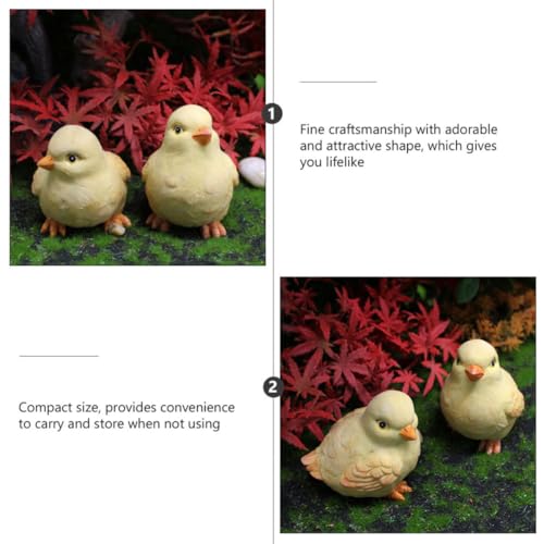Figuras de pollito de resina educativas con un sorprendente efecto visual realista 6