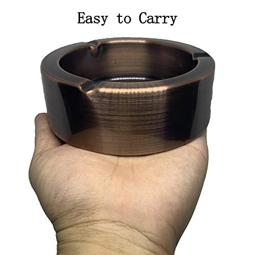 image for DiLan Ashtray Stainless Steel Ashtrays Windproof Durable Easy to Clean