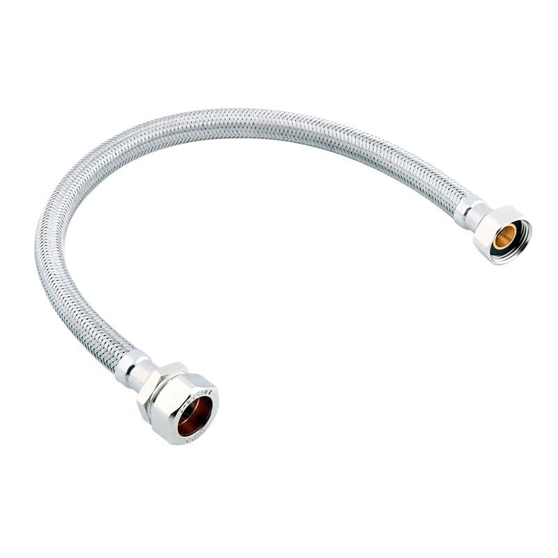 ODSUPPLIES - Pack of 2-15mm x 1/2" 500mm Flexible Tap Hose WRAS — image 1