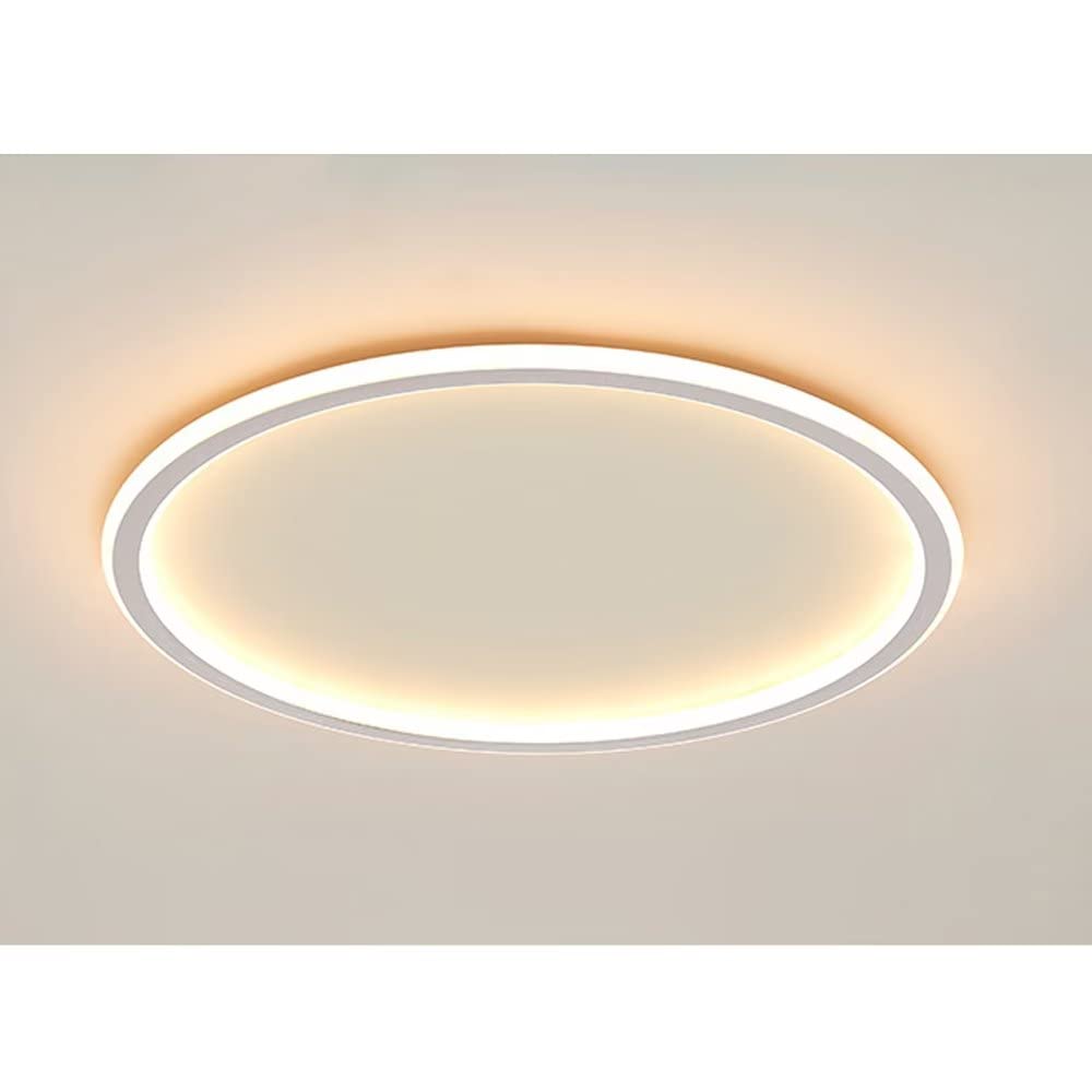 CENAP Flush Mount Ceiling Light Fixture Dimmable, 23.6 Inch 74W Modern Ceiling Lamp White 3000K/4000K/6000K Flat Panel Light for Kitchen Island Bedroom LED Chandelier