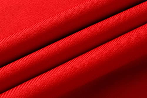 Jeansian Men's Sport Quick Dry Short Sleeves Polo T-Shirt Lsl243 Red S #TOP3