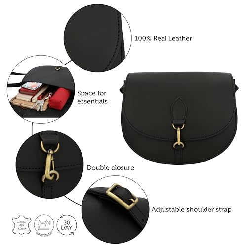 Gusti Genuine Leather Handbag - Wiebke Leather Purse for Women, Crossbody Shoulder Bag with Adjustable Strap, Secure Closure4