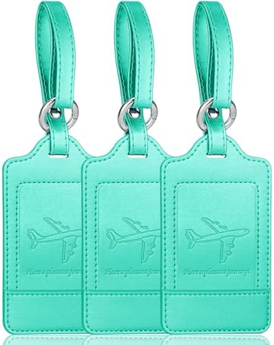 Teskyer Baggage Tags, 3 Pack Premium PU Leather-based Baggage Tags Privateness P… Teskyer Baggage Tags, 3 Pack Premium PU Leather-based Baggage Tags Privateness P…