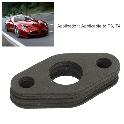 Image of Tyenaza 10Pcs Turbo Gasket, Turbo Oil Drain Return Gasket Excellent Sealing Paper High Toughness Oil Drain Gaskets for T3 T4 Turbocharger