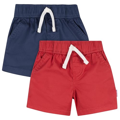 Image of Gerber Baby & Toddler Boys & Girls Stretch Chino Shorts