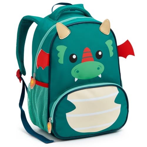 Mochila Bolsa Mala Escolar Infantil Bichinhos 3D Creche Pré Fundamental Menino Menina Criança (DRAGÃO)
