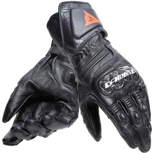 Dainese Carbon 4 Long Leather Gloves Black/Black/Black - Large