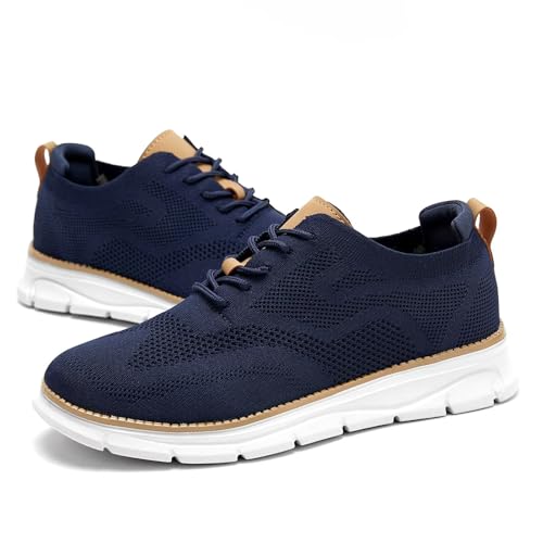 Image of Men's Oxfords Business Shoes Fashion Mesh Casual Dress Walking Sneakers Comfortable Lightweight Soft Sole