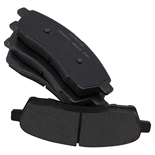 Image of TRQ Rear Brake Pad, Caliper, & Rotor Kit Ceramic Compatible with 2000-2005 Ford Excursion 2000-2004 F-250 Super Duty F-350 Super Duty