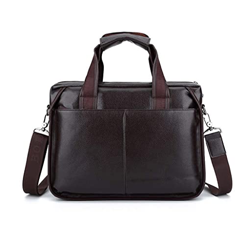 Genuine Leather Messenger Bag for Men Superior Brown Carry All Briefcase with Padded Laptop Protection4