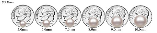 14K Yellow Gold 10.0-10.5mm White Cultured Freshwater Pearl Stud Earrings