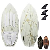 South Bay Board Co. - 63” / 54" / 52" Wakesurf Board - Best Performance Wake Surfboards for Kids & Adults - Durable Compressed Fiberglassed Wake Surf Board - Pre-Installed Wax-Free Foam Traction