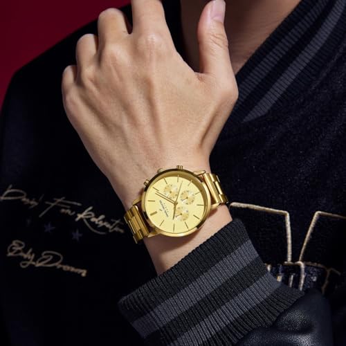 Image of Daniel Hechter Paris Wagram Collection Chronograph Watch for Men with Round Dial, Quartz Movement, Three Sub-Dials and Stainless Steel Strap - DHM1051