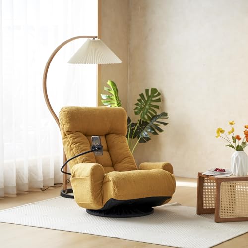 Sillón plegable con reposabrazos y color amarillo miniatura 7