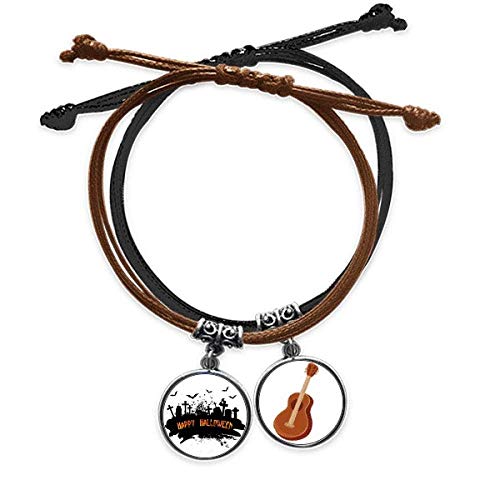 Pulsera cuerda mano cadena cuero guitarra un detalle original para músicos