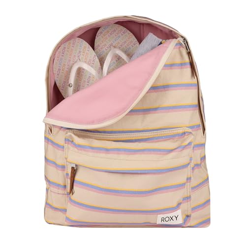 Roxy Women's Sugar Baby Backpack | Travel | Vacation | Everyday Carry | 14L Capacity | Padded Straps, Banana Stripe, One Size4