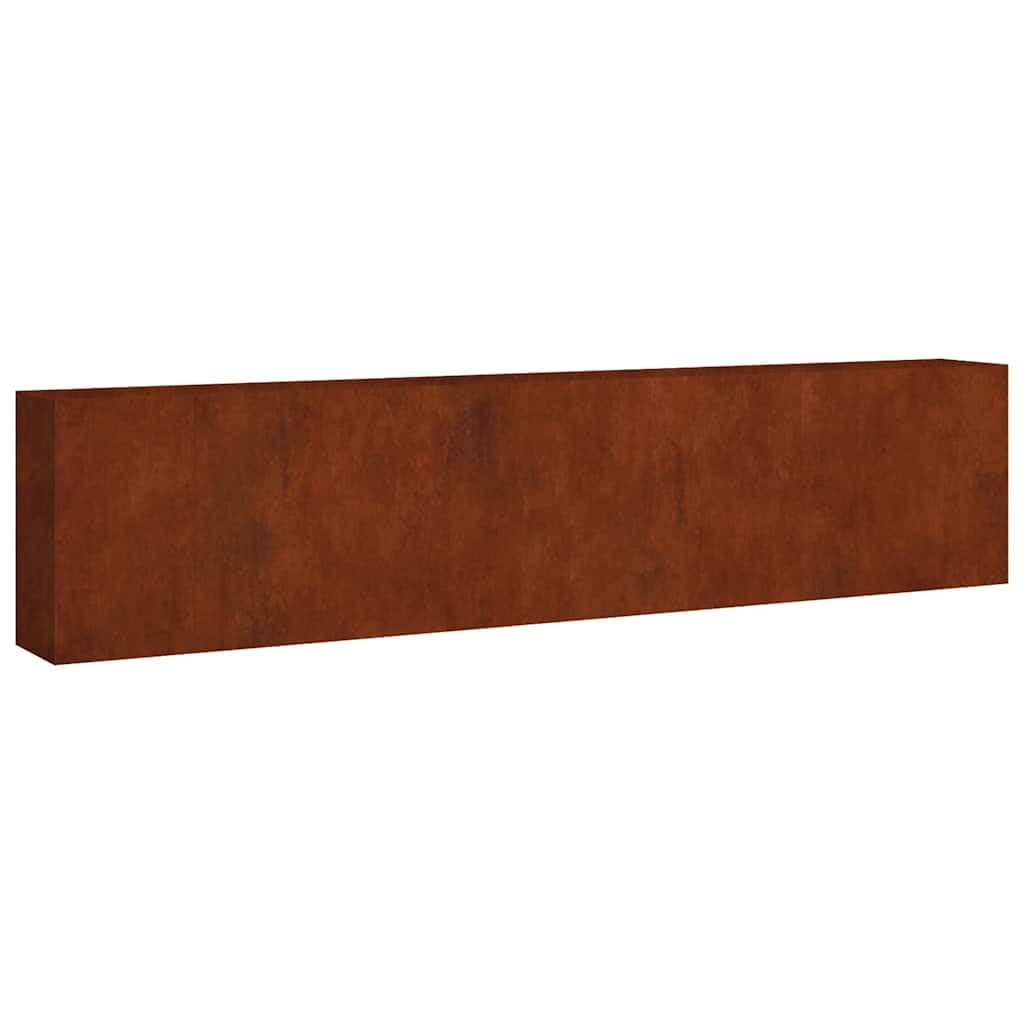VIDAXL Raised Garden Bed - Corten Steel - 360 x 40 x 80cm - Brown