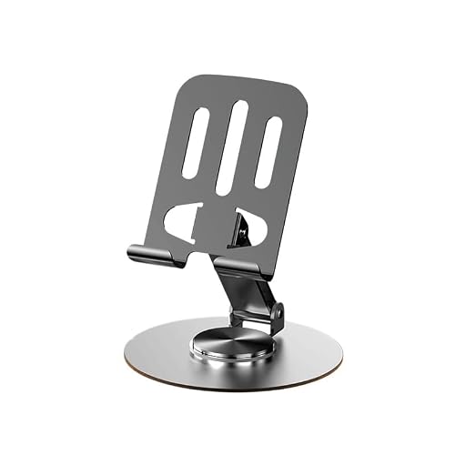 Image of MVNOIRE Full Metal Phone Stand Rotate Fold Suitable for Portable Use as Desktop Tablet