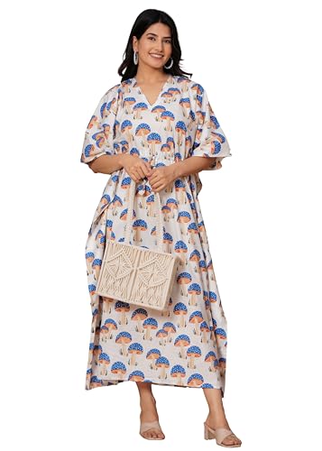 Caftan imprimé d'été en coton d'une légèreté incomparable