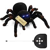 Aerbee Remote Control Spider Toys, RC Giant Spider Toys Wireless Remote Control High Simulation Spider Animal Pets Toys Realistic Action with Glowing Eyes Perfect for Christmas Joke Game Playing