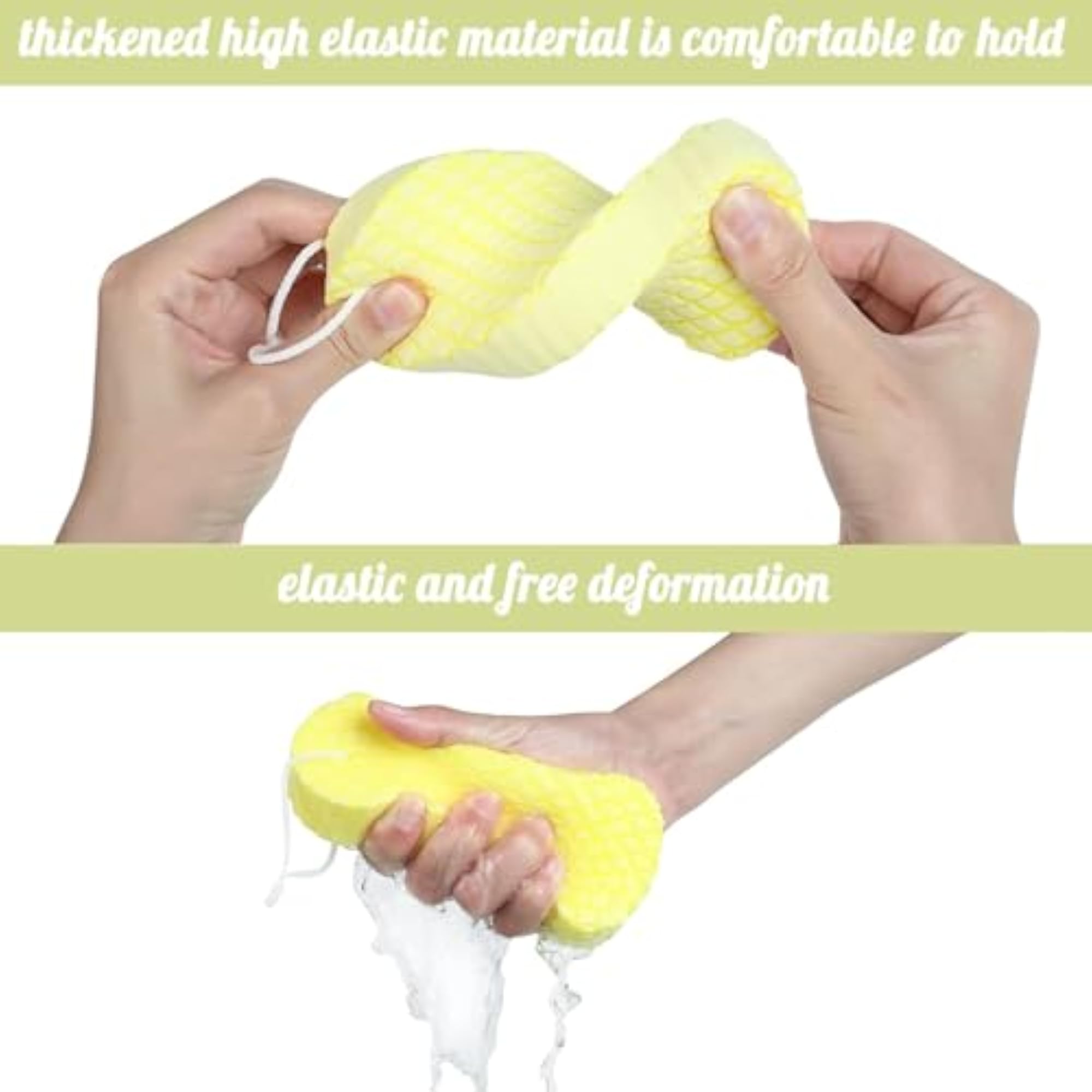 Ultra Soft Bath Body Shower Sponge, Exfoliating for All Ages