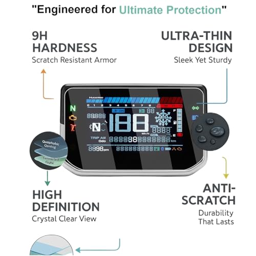 Image of Wisely Pack 2 - Screen Guard for NEW HERO XTREME 125R & 160R (2025-26) Bike - TFT Display Digital Meter Protector - HD Clear, Full Cover - Easy Installation Kit - Xtreme125R Instrument Cluster Accessories