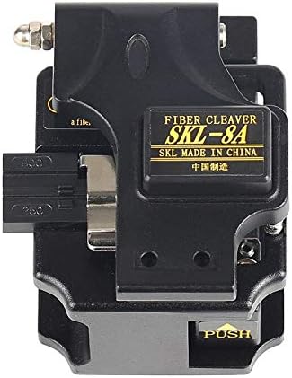 SKL-8A High Precision Fiber Cutter Knife Leather Cable Bare Fiber Pigtail Jumper Fiber Knife Fiber Cutter Black