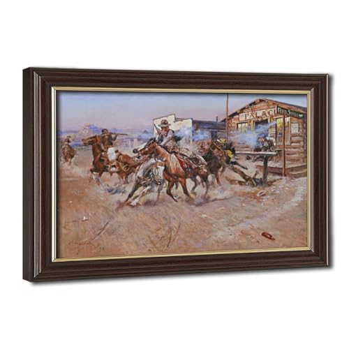 Décoration murale Smoke of A.45 Charles Marion Russell grand poster toile chambre